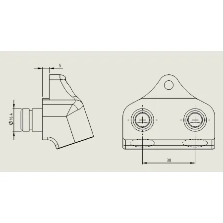 Adapter chłodnicy oleju JAGUAR ZF 8HP70 FTWL