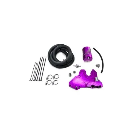 Oil Catch Can Kit Small Purple 17 mm RTMG Performance for 1.8 / 2.0 TSI EA888.3