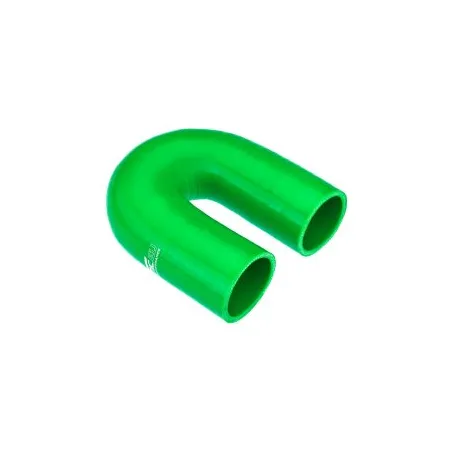 Kolanko silikonowe 180' 54mm Zielony