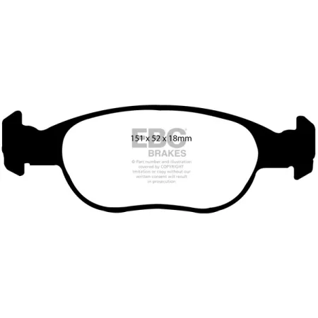 DP1141 Klocki hamulcowe ULTIMAX2 EBC Brakes Fiat Punto Fiat COMMERCIAL Punto Van