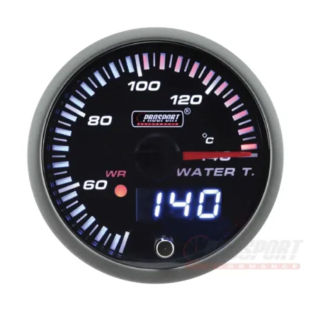 Prosport JDM Series 52mm - Wskaźnik temperatury wody z wodoodpornym czujnikiem