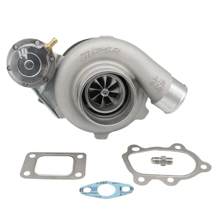 Turbosprężarka Pulsar PSR 2860 Gen2 475HP .64 T25 Wlot 5-Bolt Wylot IWG Billet Aktuator 11.6PSI Łożyska kulkowe