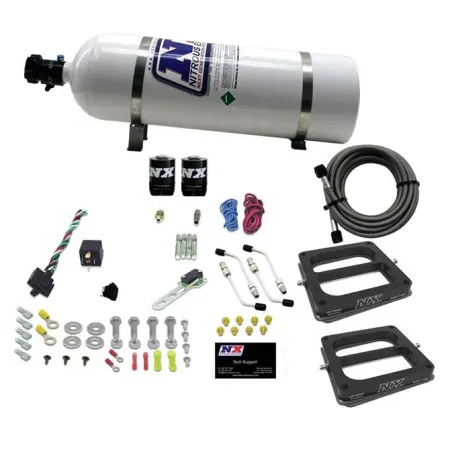 Dual 4500 Conventional Plate System Gasoline Stage 6 50-300Hp with 15Lb Bottle Nitrous Express NX 30270-15