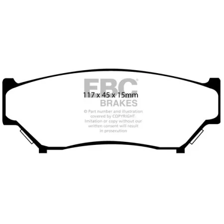DP6979 Klocki hamulcowe GREENSTUFF EBC Brakes Suzuki Escudo TD01W Grand Vitara T-03 Grand Vitara T52 3 Door Jimny Vitara TD01 Vitara TV03 5 Door Vitar