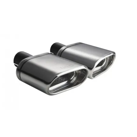 Uniwersalna końcówka tłumika owalna 145×75mm długość 140mm średnica montażowa 60mm