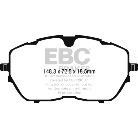 DP42265R Klocki hamulcowe YELLOWSTUFF EBC Brakes Peugeot 308 SW Mk2 508 Mk2 Citroen C5 X DS DS4 DS7 Crossback Opel Astra L 308 SW Mk3 3008 SUV VAUXHAL