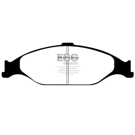 DP1242 Klocki hamulcowe ULTIMAX2 EBC Brakes Ford Mustang 4th Generation