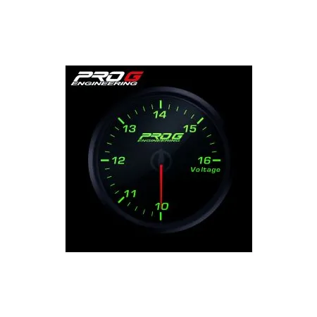 Wskaźnik Pro G Race Series RC, Woltomierz GREEN 52mm