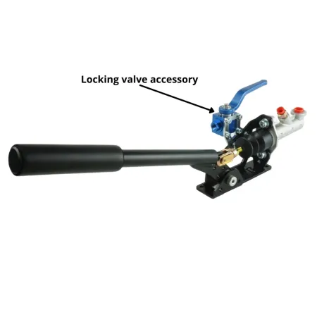 Hydrauliczny Kompaktowy Hamulec Ręczny Poziomy RacingPedalBoxes - Czarny