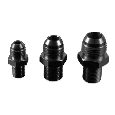 AN4 M10x1.5 Nypel adapter męsko męski Czarny