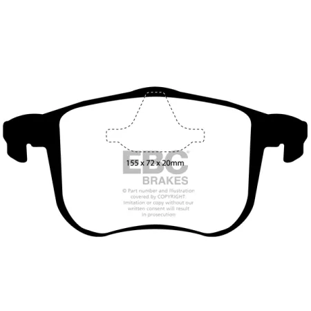 DP41416R Klocki hamulcowe YELLOWSTUFF EBC Brakes Cadillac BLS Opel Signum Vectra Saab VAUXHALL Signum Vectra Saab 9-3 Convertible Holden Australia and