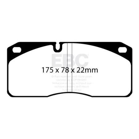 DP4075R Klocki hamulcowe YELLOWSTUFF EBC Brakes