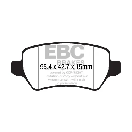 DPX2233 Klocki hamulcowe ULTIMAX2 EBC Brakes KIA Venga Cee'd ED Cee'd JD ProCee'd JD