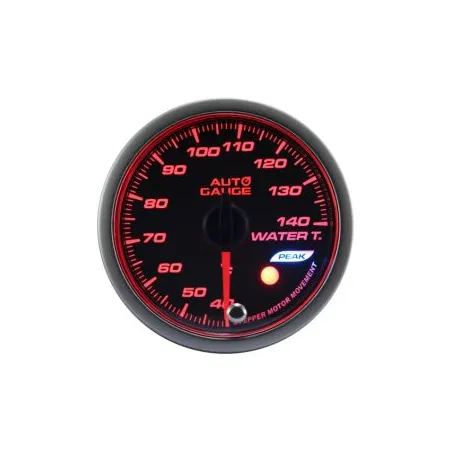 Wskaźnik New Auto Gauge temperatura wody seria Stepper Motor Peak 60mm bursztynowy