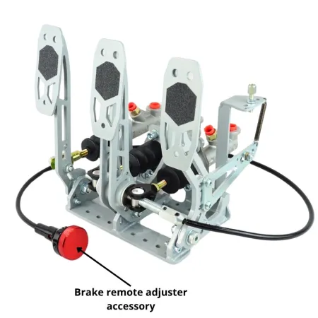 Pedalbox Eco Class Mocowany do Podłogi Kompaktowy RacingPedalBoxes - Szary