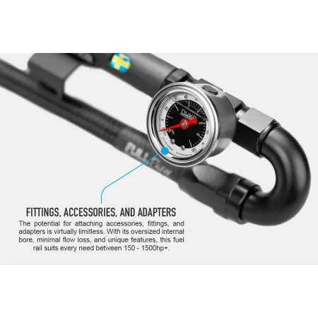 Nuke Performance Fuel Rail for Volkswagen VW 5cyl 2.5l Golf MK6 Jetta MK5 MK6 Beetle