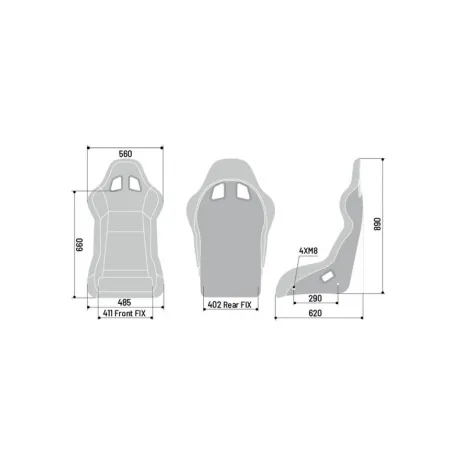 Sparco Seat Evo QRT Sky FIA Approved 8855-1999