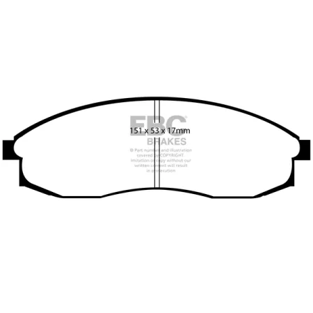 DP21082 Klocki hamulcowe GREENSTUFF EBC Brakes Nissan QX Skyline R33 Stagea C34 Nissan Skyline R33 Skyline R33 GTS Skyline R34 GT Nissan Australia and