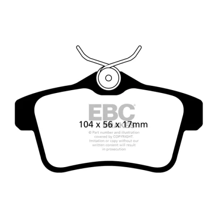 DP42053R Klocki hamulcowe YELLOWSTUFF EBC Brakes Citroen C4 2nd Generation DS4 DS5 DS DS4 DS4 Crossback DS5 Peugeot 308 308 CC 3008 5008 RCZ RCZ R