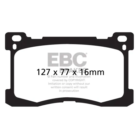 DP41882R Klocki hamulcowe YELLOWSTUFF EBC Brakes Hyundai Equus Hyundai Equus KIA K90