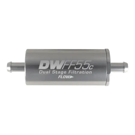 DeatschWerks In-Line Fuel Filter Kit 5/16 in Barb 5 Micron 55mm