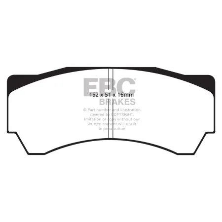 DP8063RPX Sportowe klocki hamulcowe RP-X Racing EBC Brakes Mitsubishi Lancer Evo 8 FQ-400 Lancer Evo 9 FQ-360 Mitsubishi Lancer Evo 8 Lancer Evo 9