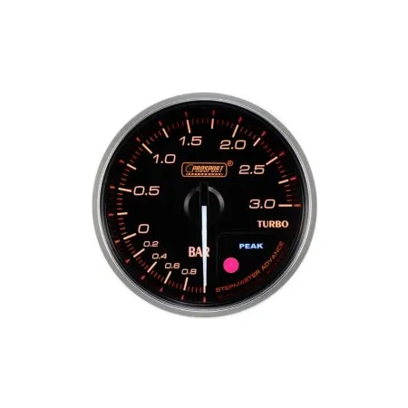 Wskaźnik Prosport Premium Boost 52mm bursztynowy