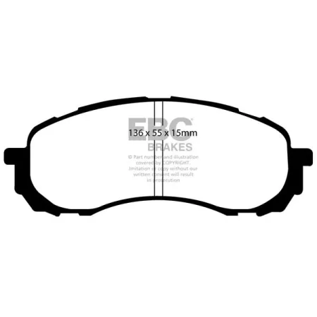 DP1492 Klocki hamulcowe ULTIMAX2 EBC Brakes Subaru Impreza