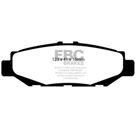 DP2848 Klocki hamulcowe GREENSTUFF EBC Brakes Lexus GS300 SC400 Lexus GS300 SC300 SC400 Toyota Supra