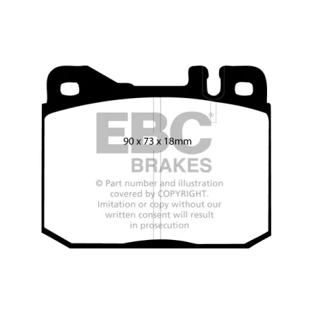 DP261/2 Klocki hamulcowe ULTIMAX2 EBC Brakes Mercedes-Benz W123 200 W123 200 T W123 230 W123 230 C W123 230 CE W123 230 E W123 230 T W123 230 TE W123