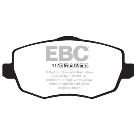 DPX2043 Klocki hamulcowe ULTIMAX2 EBC Brakes Lancia Ypsilon