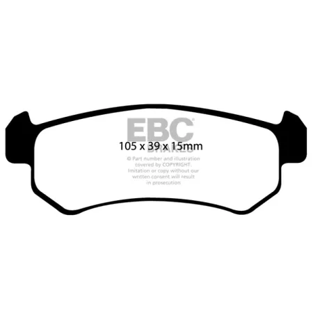 DP1548 Klocki hamulcowe ULTIMAX2 EBC Brakes Chevrolet Lacetti Nubira Daewoo Lacetti Nubira