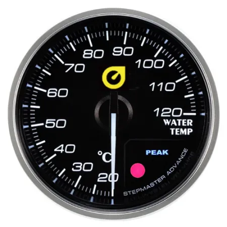 Wskaźnik New Auto Gauge temperatura wody 60mm bursztynowy