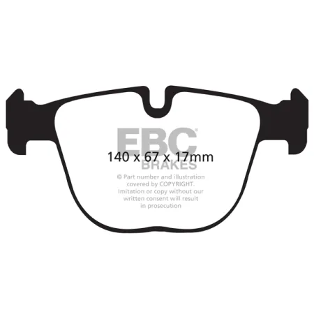 DP62008 Klocki hamulcowe GREENSTUFF EBC Brakes BMW X6 E71