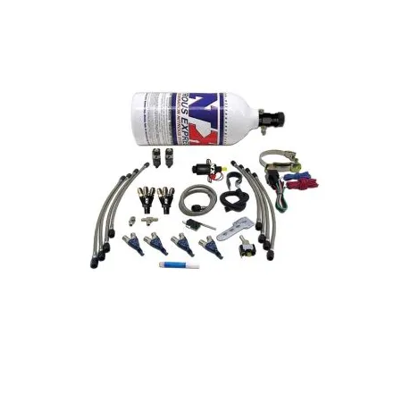 Four Cylinder Piranha System with 2.5Lb Bottle Nitrous Express NX 60005P