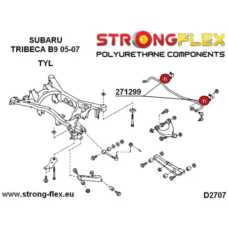 271299A: Tuleja stabilizatora tylnego 15mm SPORT Subaru Tribeca B9