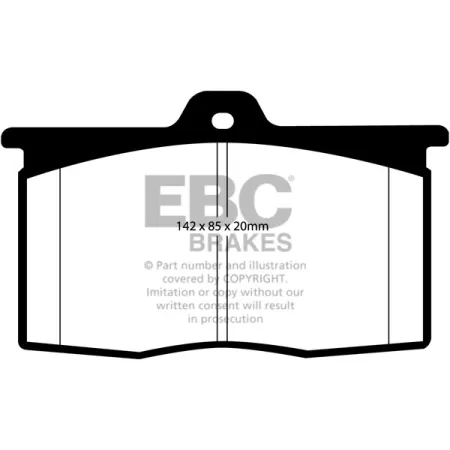 DP4041R Klocki hamulcowe YELLOWSTUFF EBC Brakes BMW M1 Procar