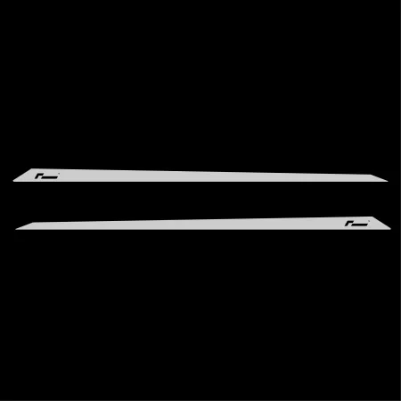 Racingline Door Decals Long Silver for Audi A4 A5 A6 VW Passat Arteon