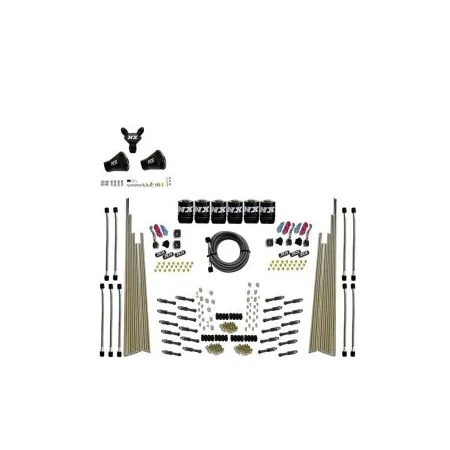Three Stage 8-Cyl Dry Direct Port Nitrous System without Bottle Nitrous Express NX 93206-00