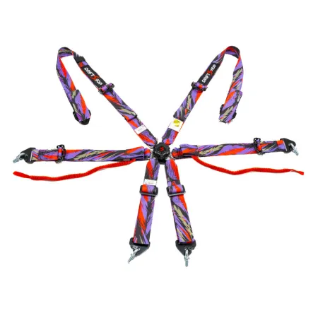 DriftShop 6 Point Harness Multi Colour FIA Approved 8853
