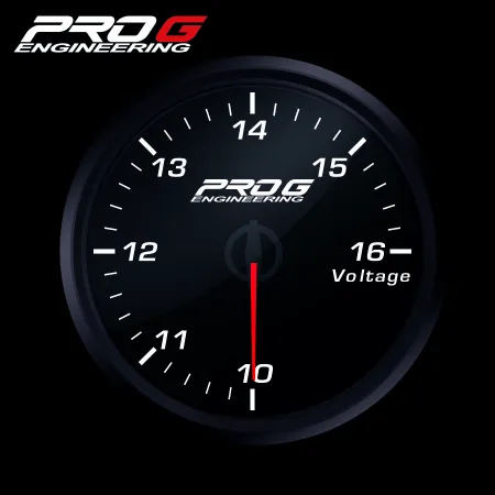 Wskaźnik Pro G Race Series RC, Woltomierz WHITE 60mm