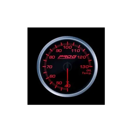 Wskaźnik Pro G Race Series RS, temperatury oleju °C RED 52mm