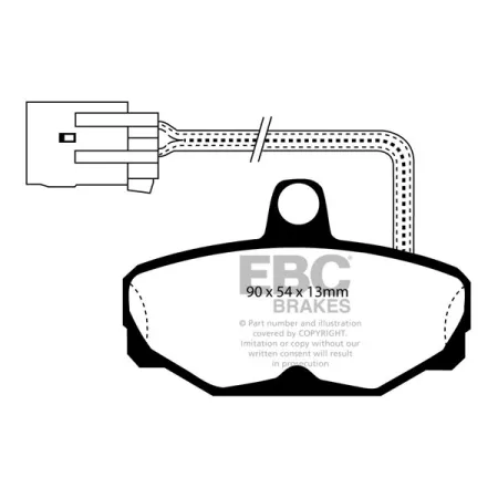 DP571/2 Klocki hamulcowe ULTIMAX2 EBC Brakes Ford Scorpio Saloon Scorpio Estate Granada Mk3 Granada Mk3 Estate