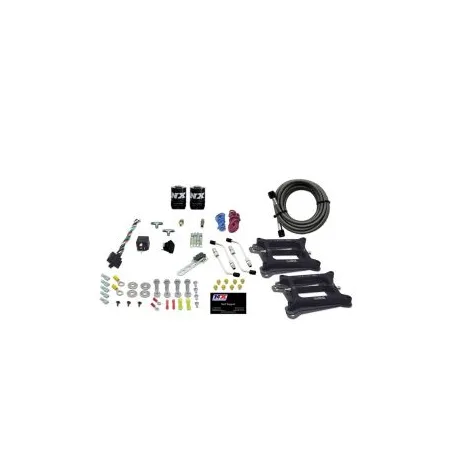 Dual 4150 Conventional Plate System Alcohol Stage 6 50-300Hp without Bottle Nitrous Express NX 30245-00