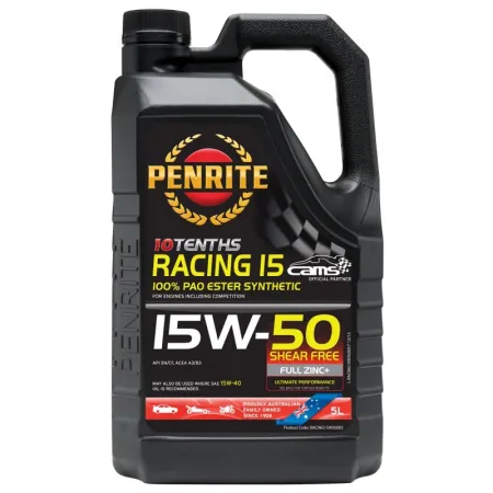 Olej silnikowy Penrite 10 Tenths Racing 15 15W-50 PAO ESTER Full Synthetic 5L