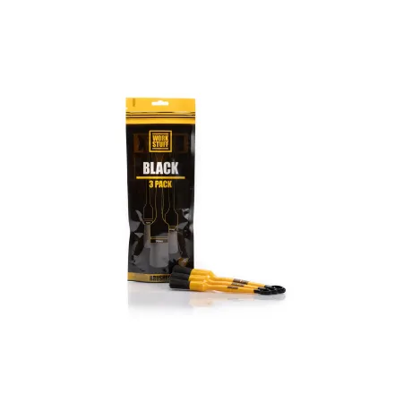 WORK STUFF Detailing Brush Black 3-Pack