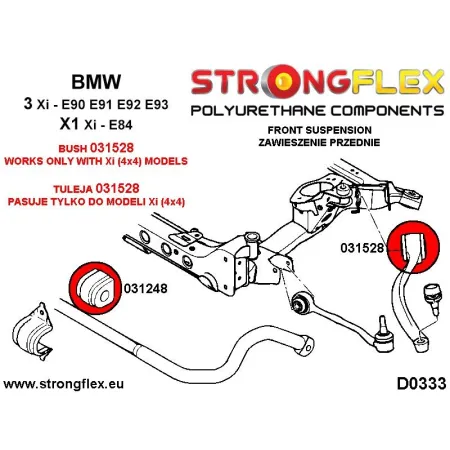 031528B: Tuleja wahacza przedniego xi 4x4 BMW e90