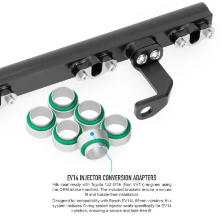 Nuke Performance Fuel Rail for Toyota 6 Cyl 1JZ-GTE Non VVT-i