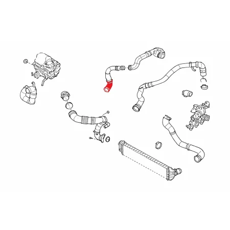 Przewód silikonowy Intercoolera FMIC.EU OPEL MOVANO B RENAULT MASTER III 2.3D 144605995R