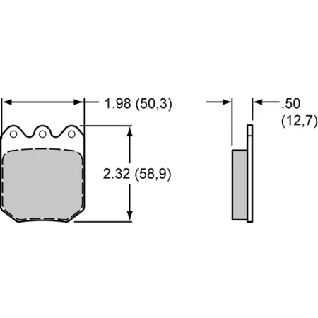 Klocki hamulcowe 15B-9819K PolyMatrix B 6812 High-Temperature Racing Pads .49